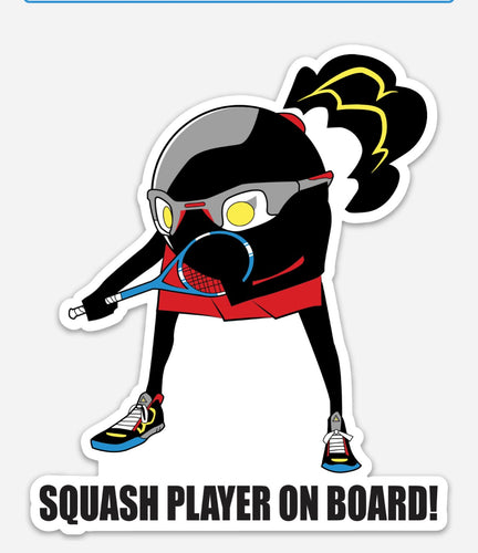 Magnet - Squash Player on Board