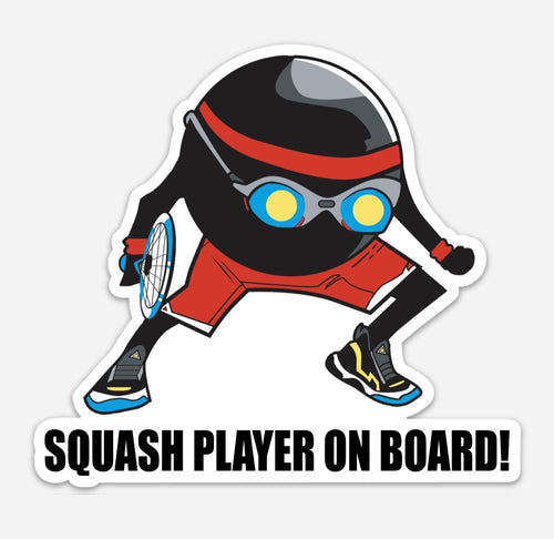 Magnet - Squash Player on Board